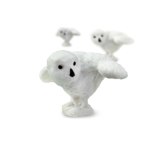 Snowy Owls Good Luck Minis - Kids' Figurine Toy - Spiral Circle