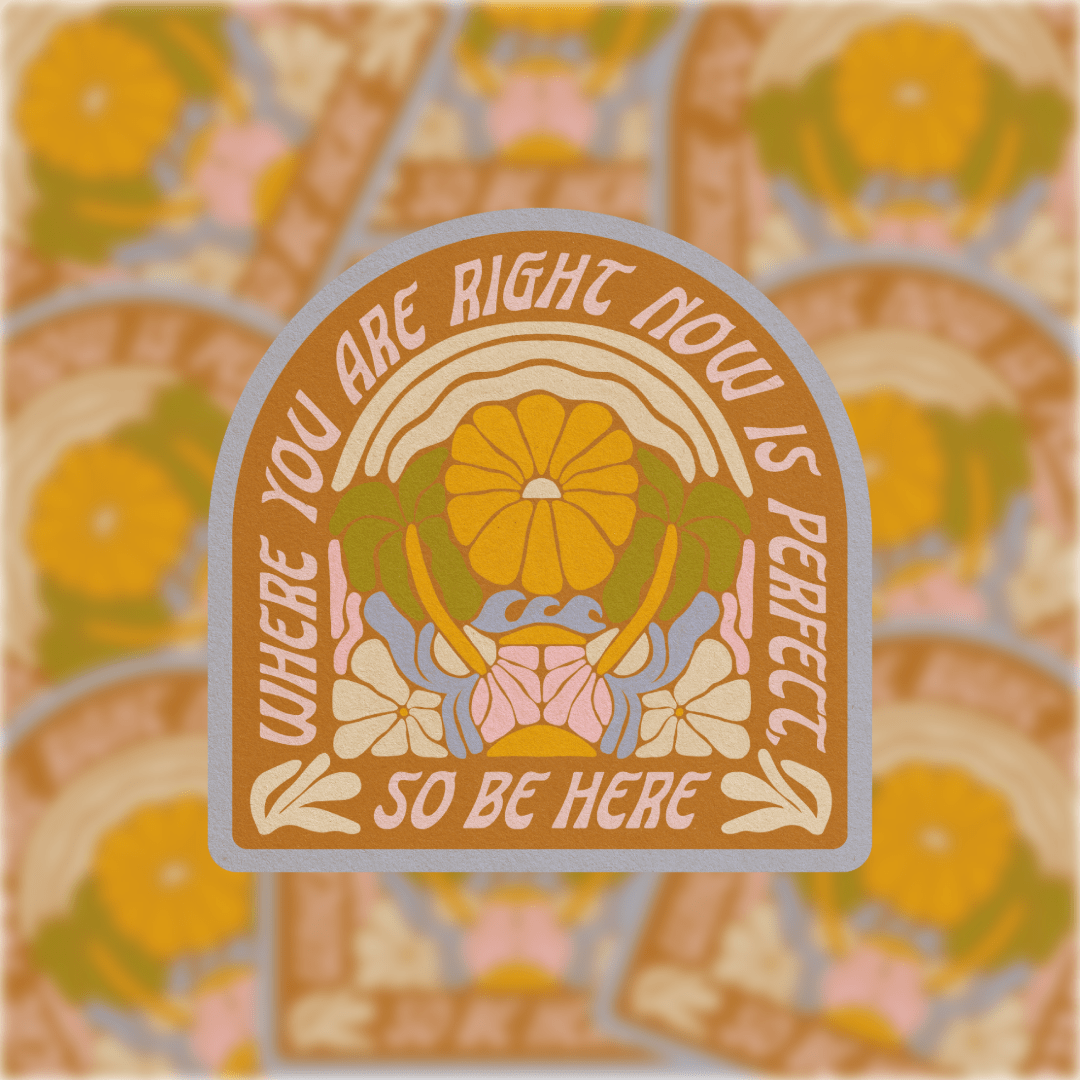 So Be Here - Vinyl Sticker - Spiral Circle