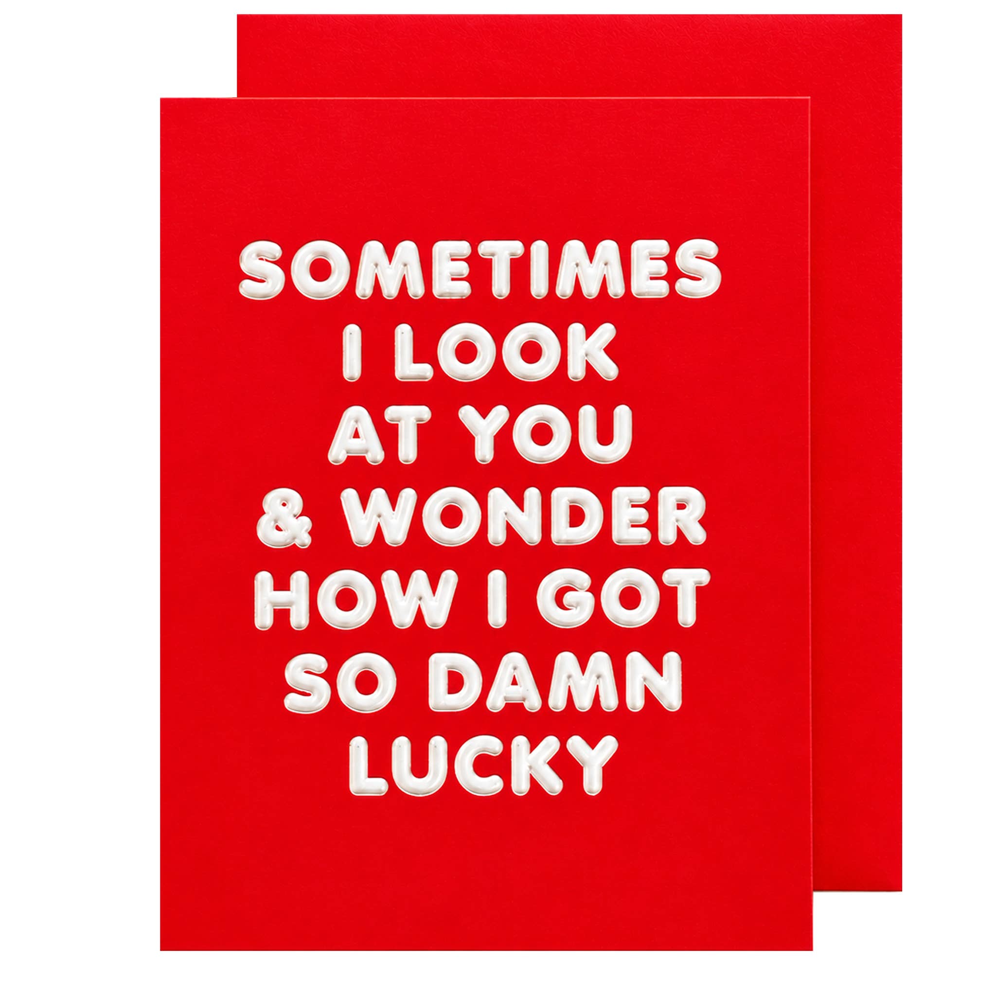 So Damn Lucky Love Card - Spiral Circle