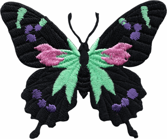 So Exxtra Butterfly | Iron - on Patch - Spiral Circle