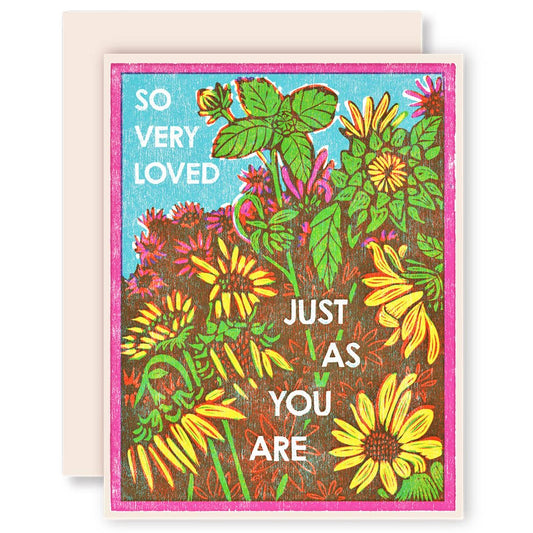 So Very Loved (Just As You Are) Encouragement Card - Spiral Circle