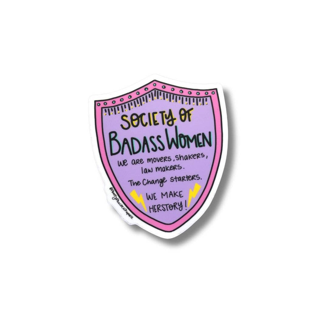 Society of Badass Women Sticker - Spiral Circle
