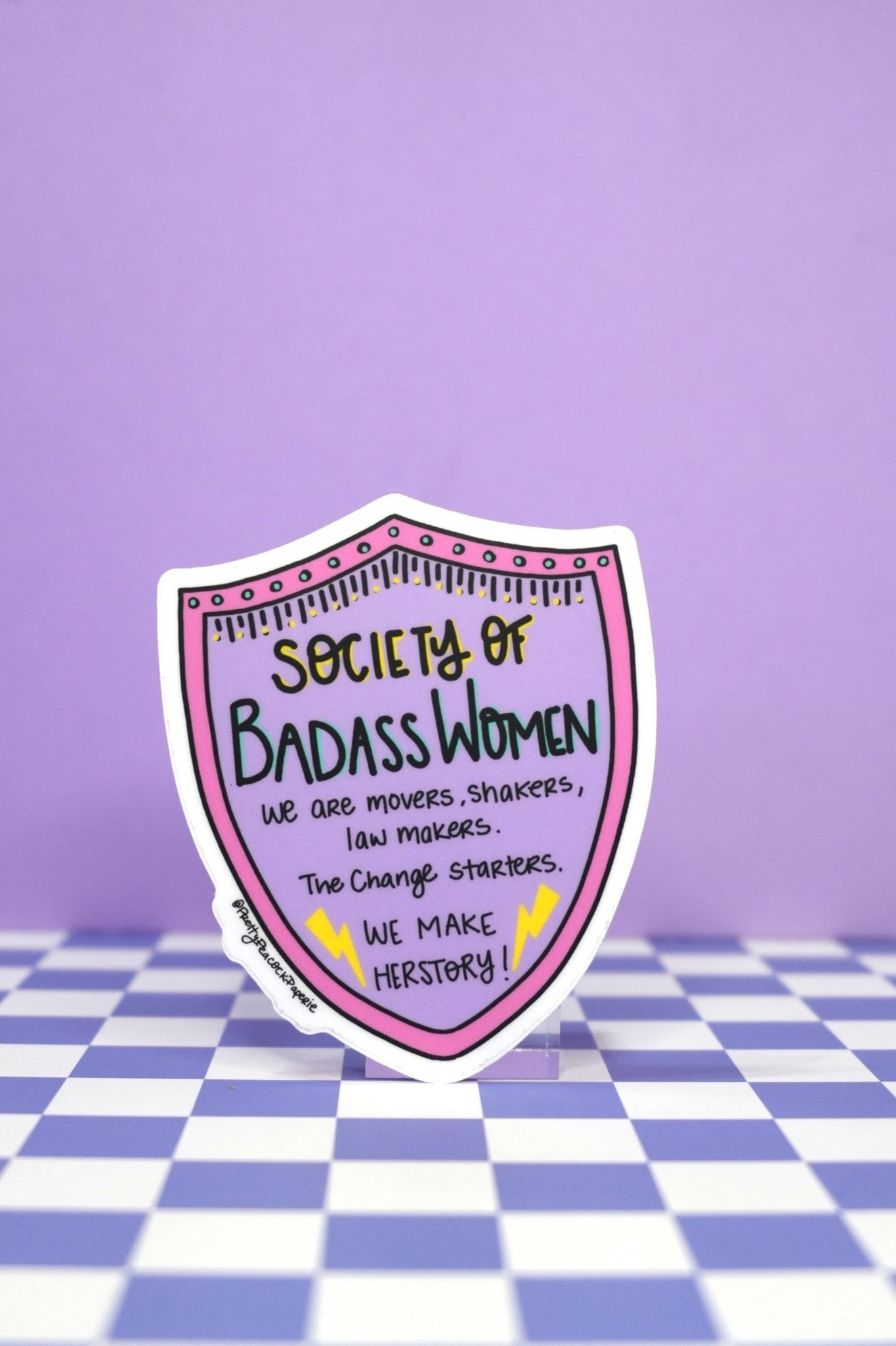 Society of Badass Women Sticker - Spiral Circle