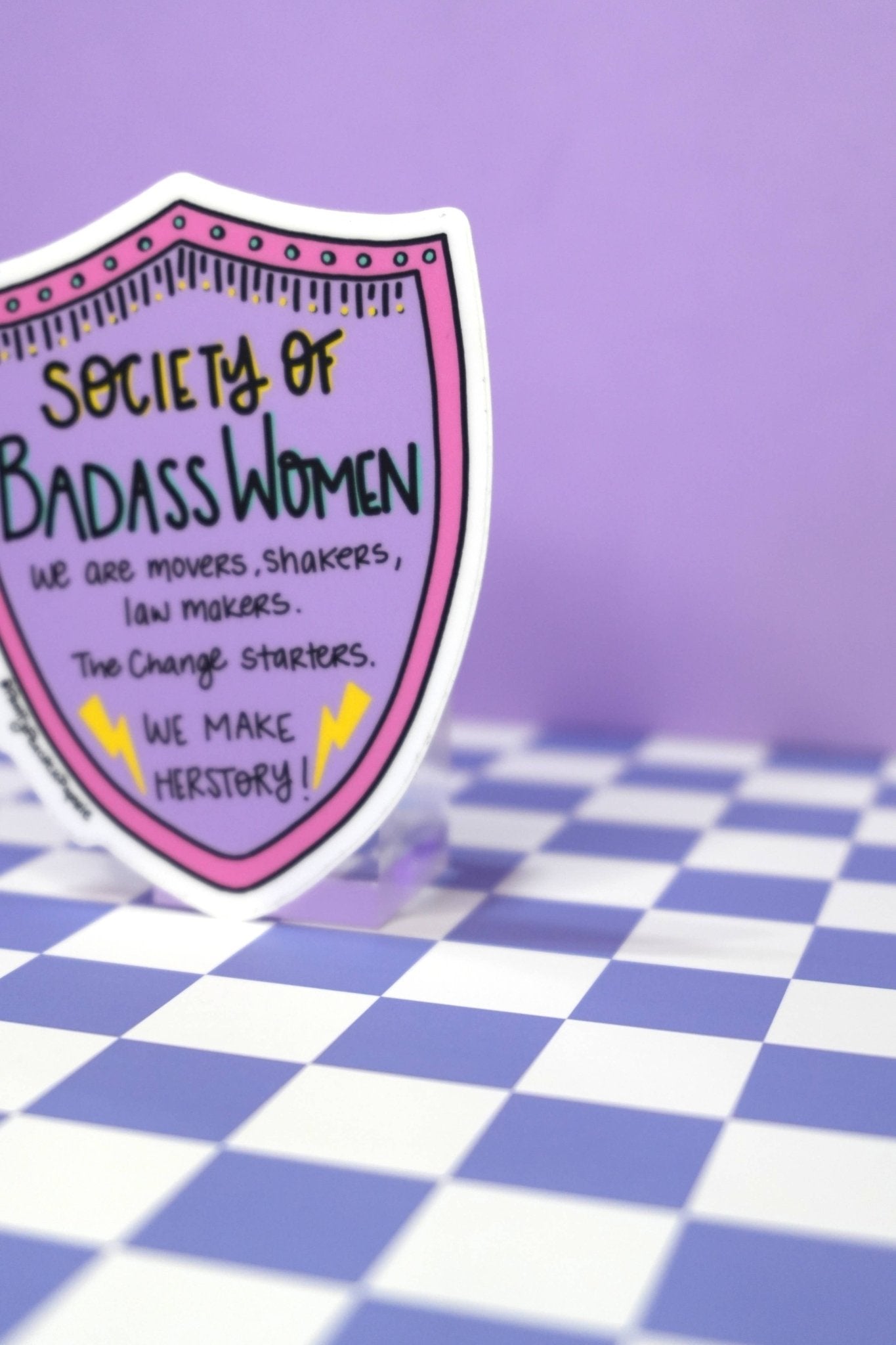 Society of Badass Women Sticker - Spiral Circle