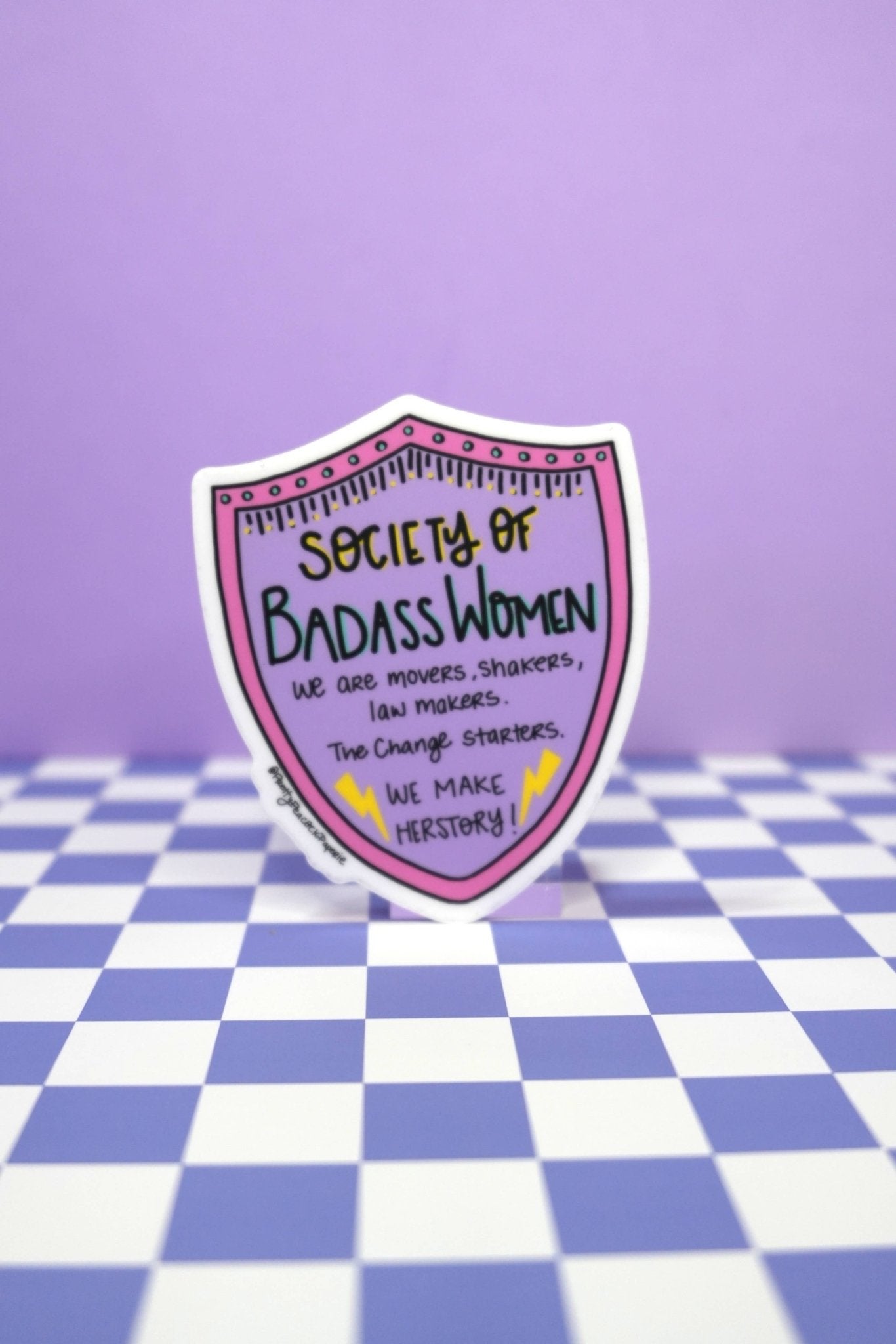 Society of Badass Women Sticker - Spiral Circle