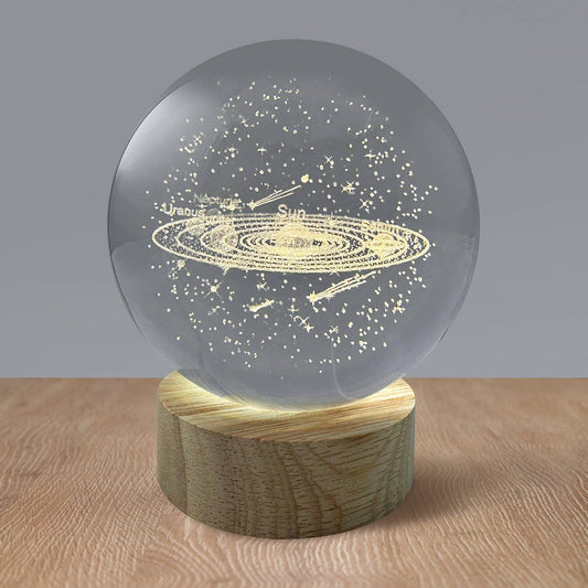 Solar System Crystal Ball - Spiral Circle