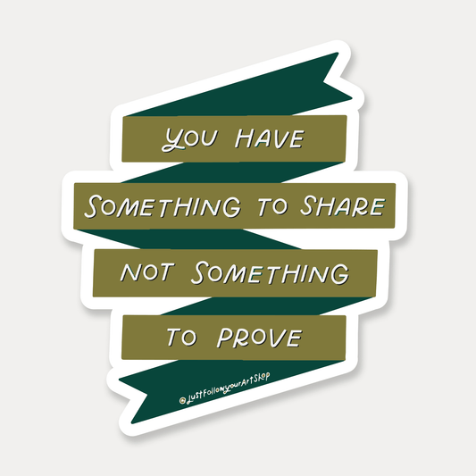 Something To Share Sticker - Spiral Circle