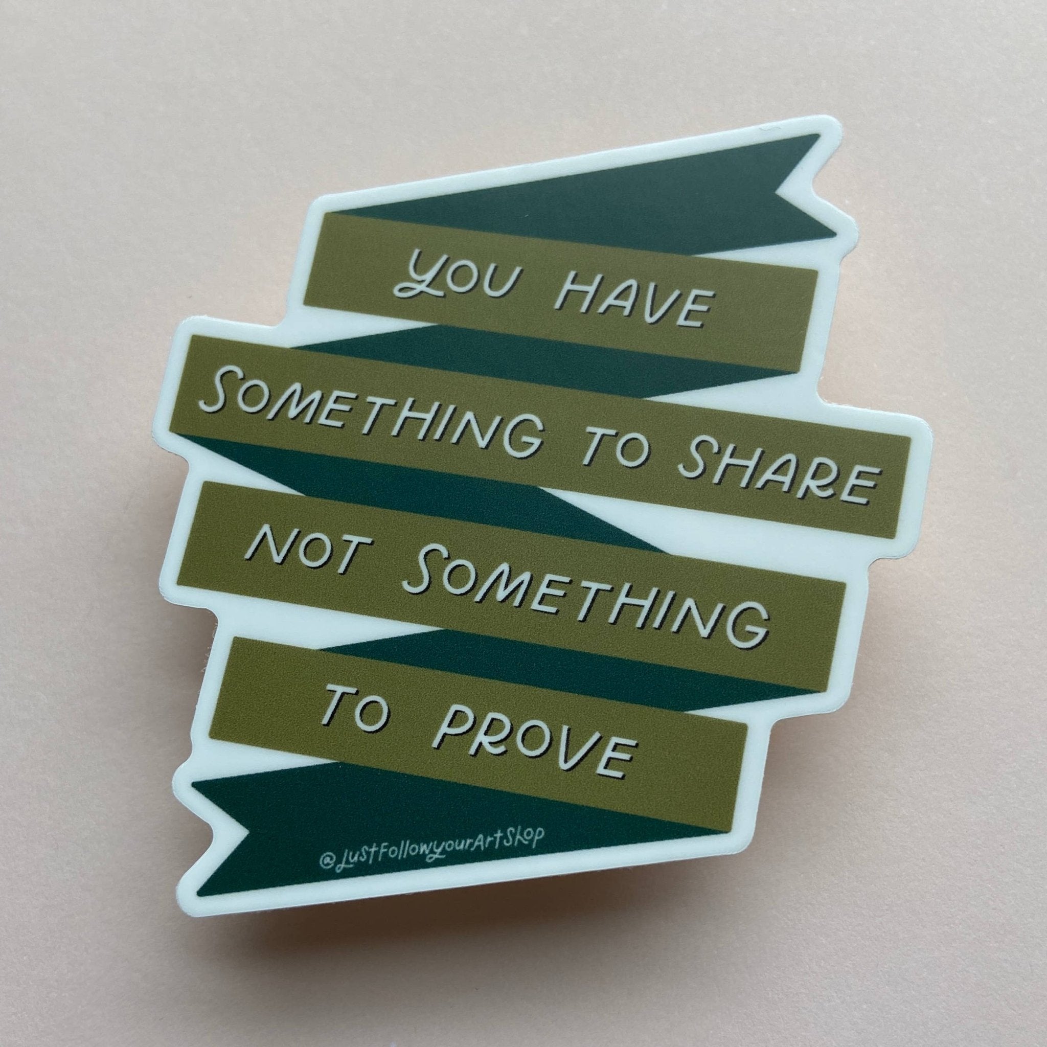 Something To Share Sticker - Spiral Circle