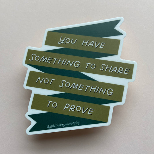 Something To Share Sticker - Spiral Circle