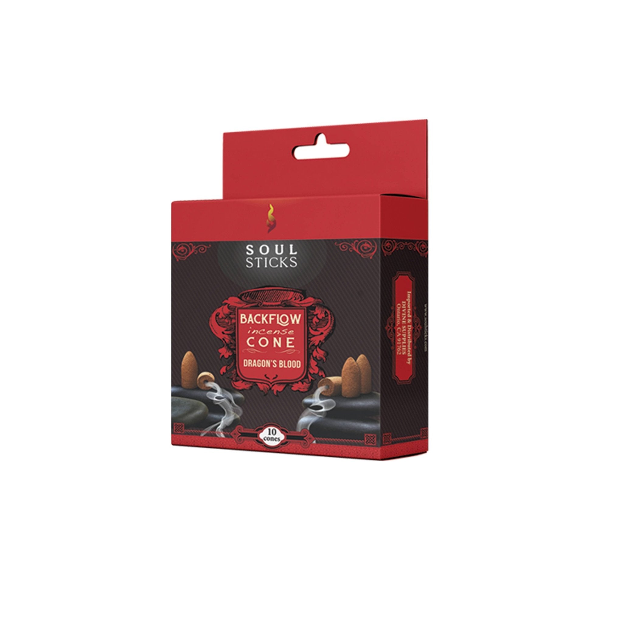 Soul Sticks | Dragon's Blood Backflow Cones - Spiral Circle