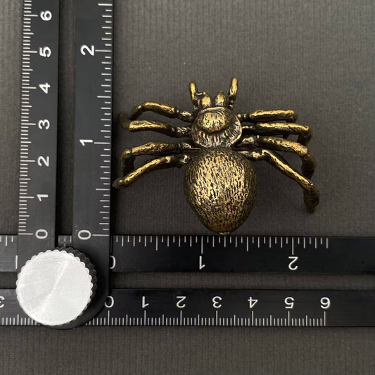 Spider | Brass Figurine - Spiral Circle