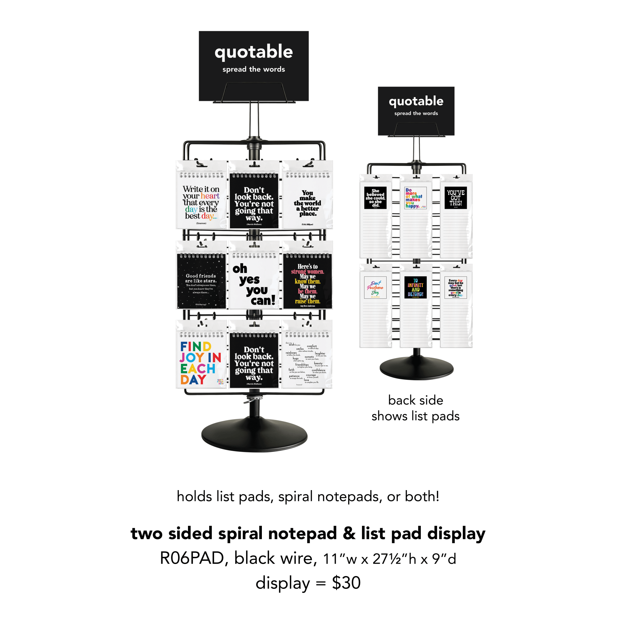 Spiral Notepads | Don't Look Back (Marcia Wallace) - Spiral Circle