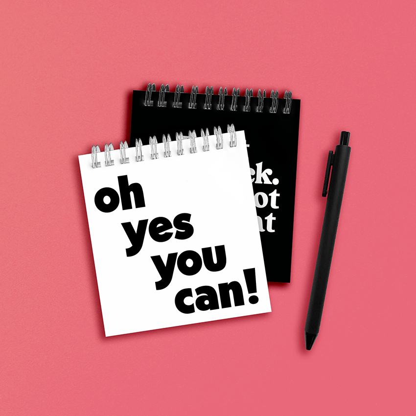 Spiral Notepads | Oh Yes You Can! - Spiral Circle