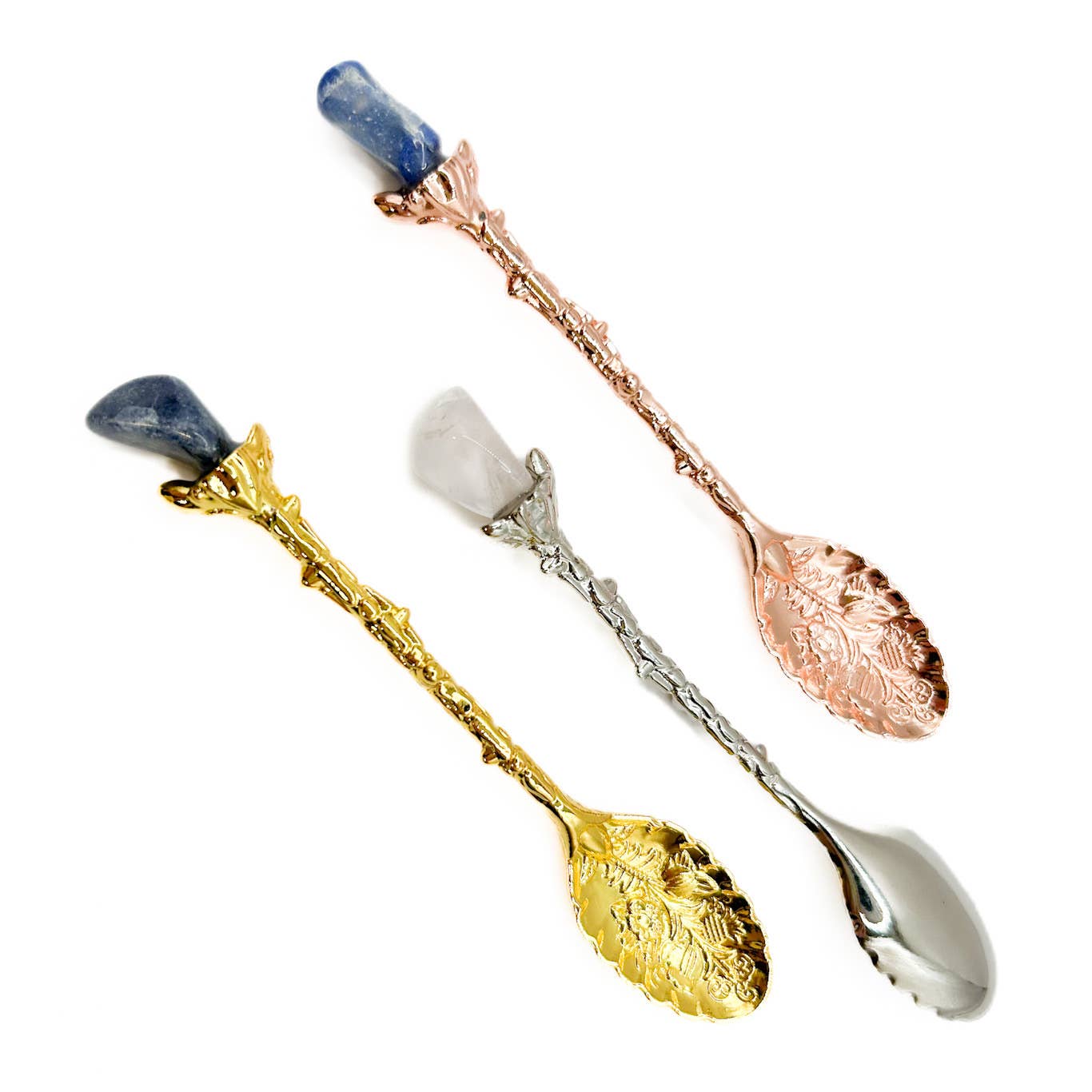 Spoon with Gemstone - Spiral Circle