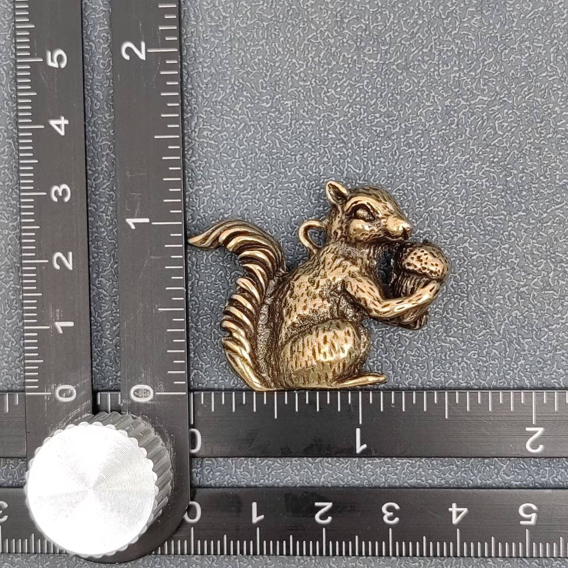 Squirrel | Brass Figurine - Spiral Circle
