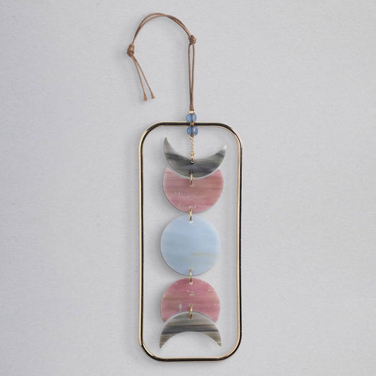 Stained Glass Light Catcher - Moon Phase - Spiral Circle