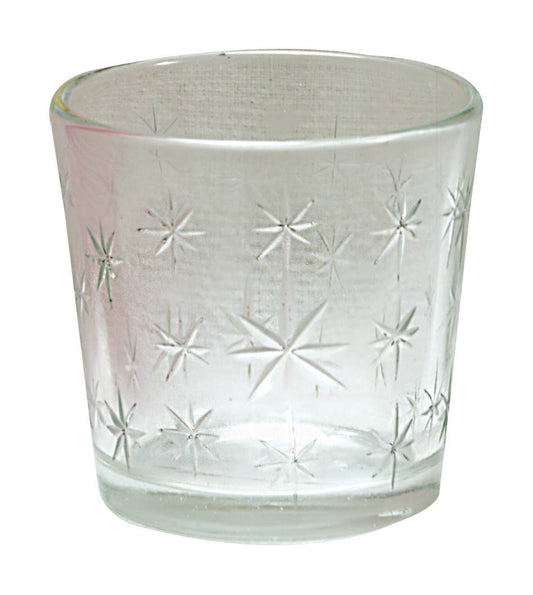 Star Engraved Votive Cup - Spiral Circle