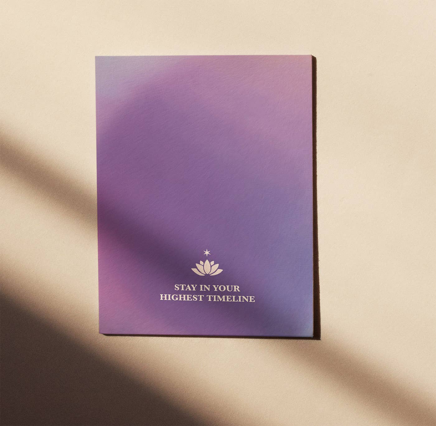 STAY IN YOUR HIGHEST TIMELINE - CHAKRA CARD - 7. CROWN LOTUS - Spiral Circle