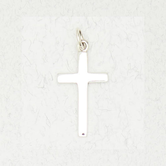 Sterling Silver Pendant - Cross - Spiral Circle