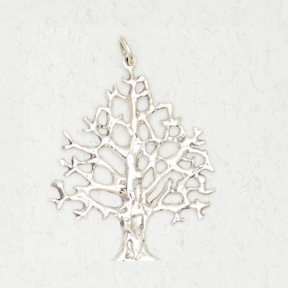 Sterling Silver Pendant – Tree of Life - Spiral Circle