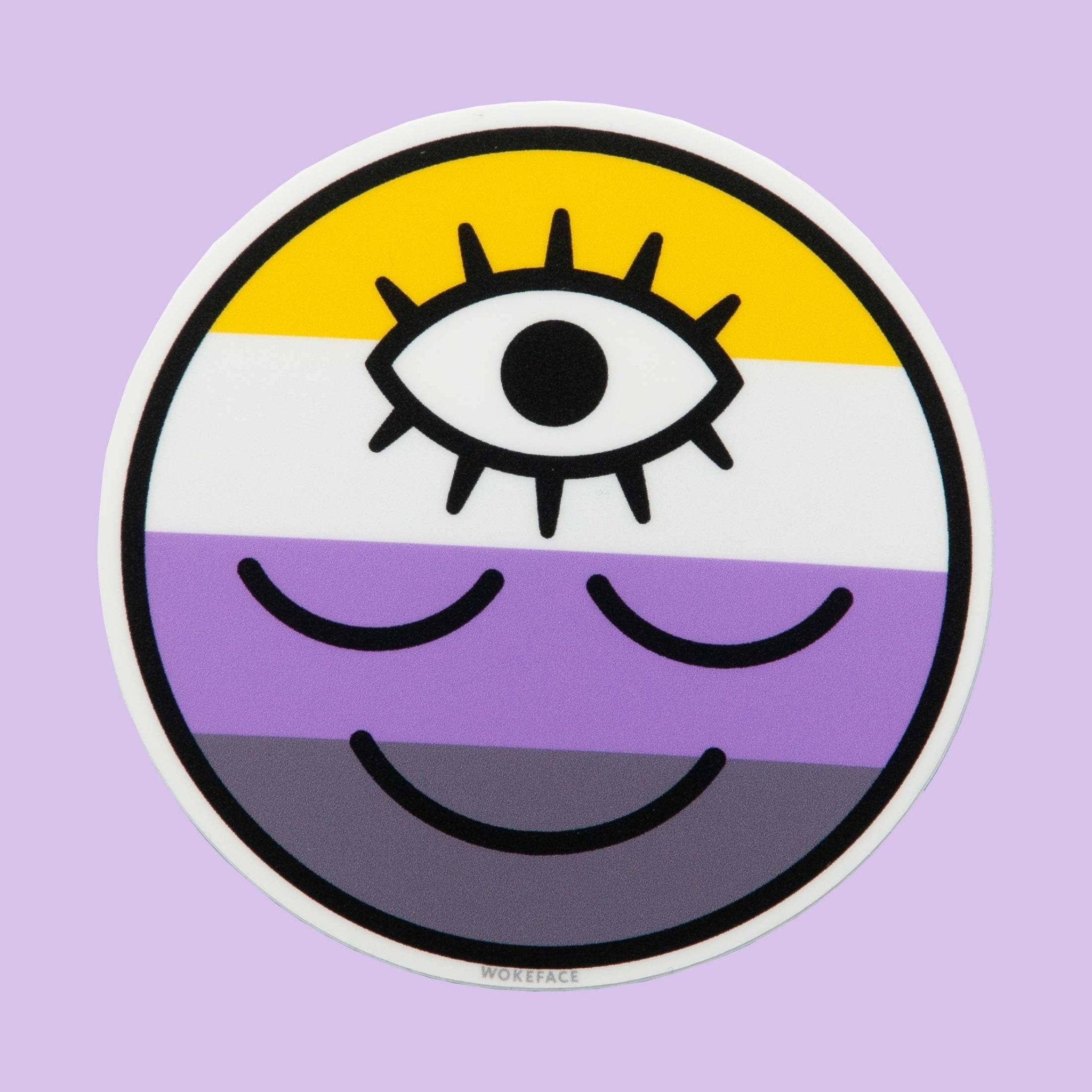 Sticker - Flag: Nonbinary - Spiral Circle