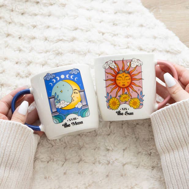 Sun and Moon Celestial Mug - Spiral Circle