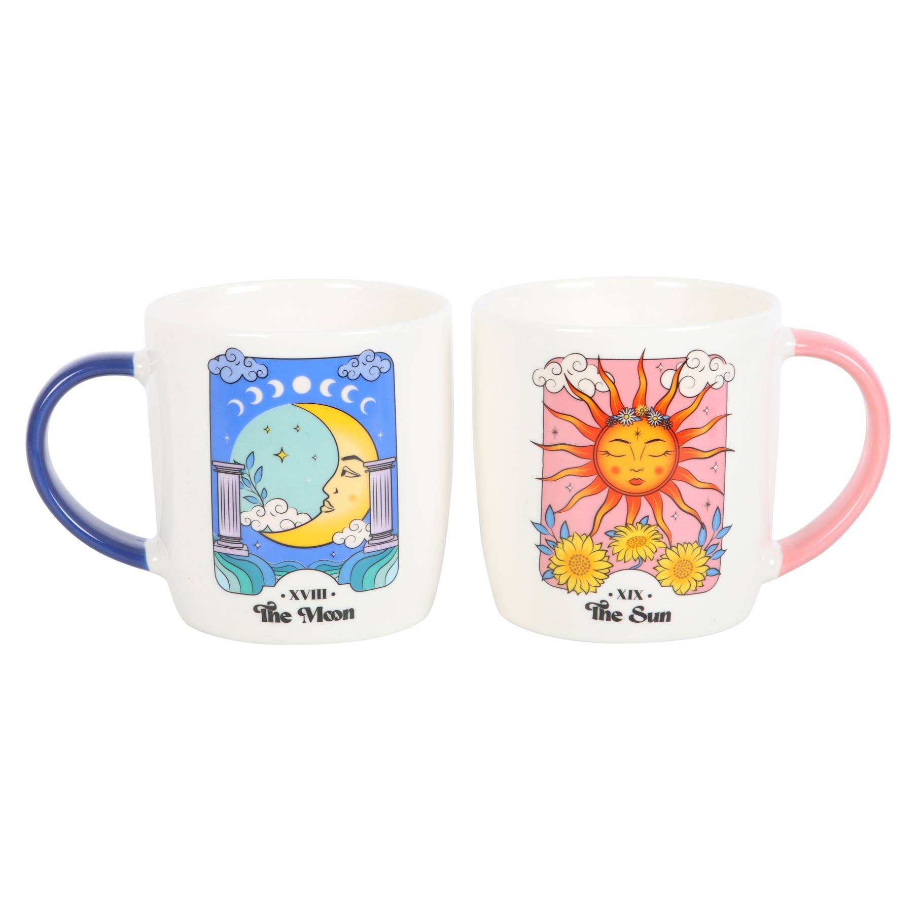 Sun and Moon Celestial Mug - Spiral Circle