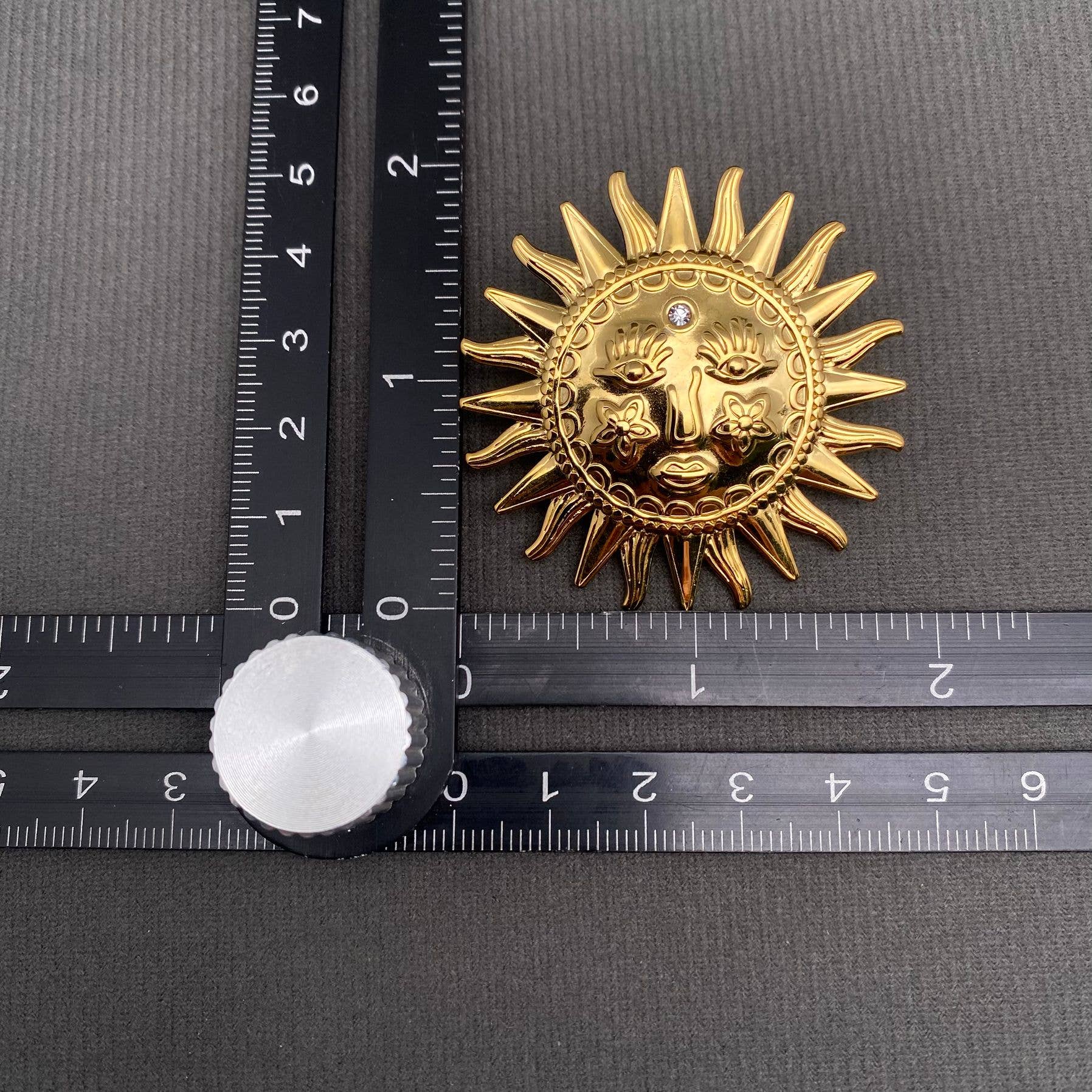 Sun Earrings | 18K Gold Plated - Spiral Circle