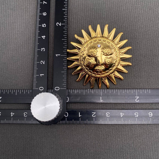 Sun Earrings | 18K Gold Plated - Spiral Circle