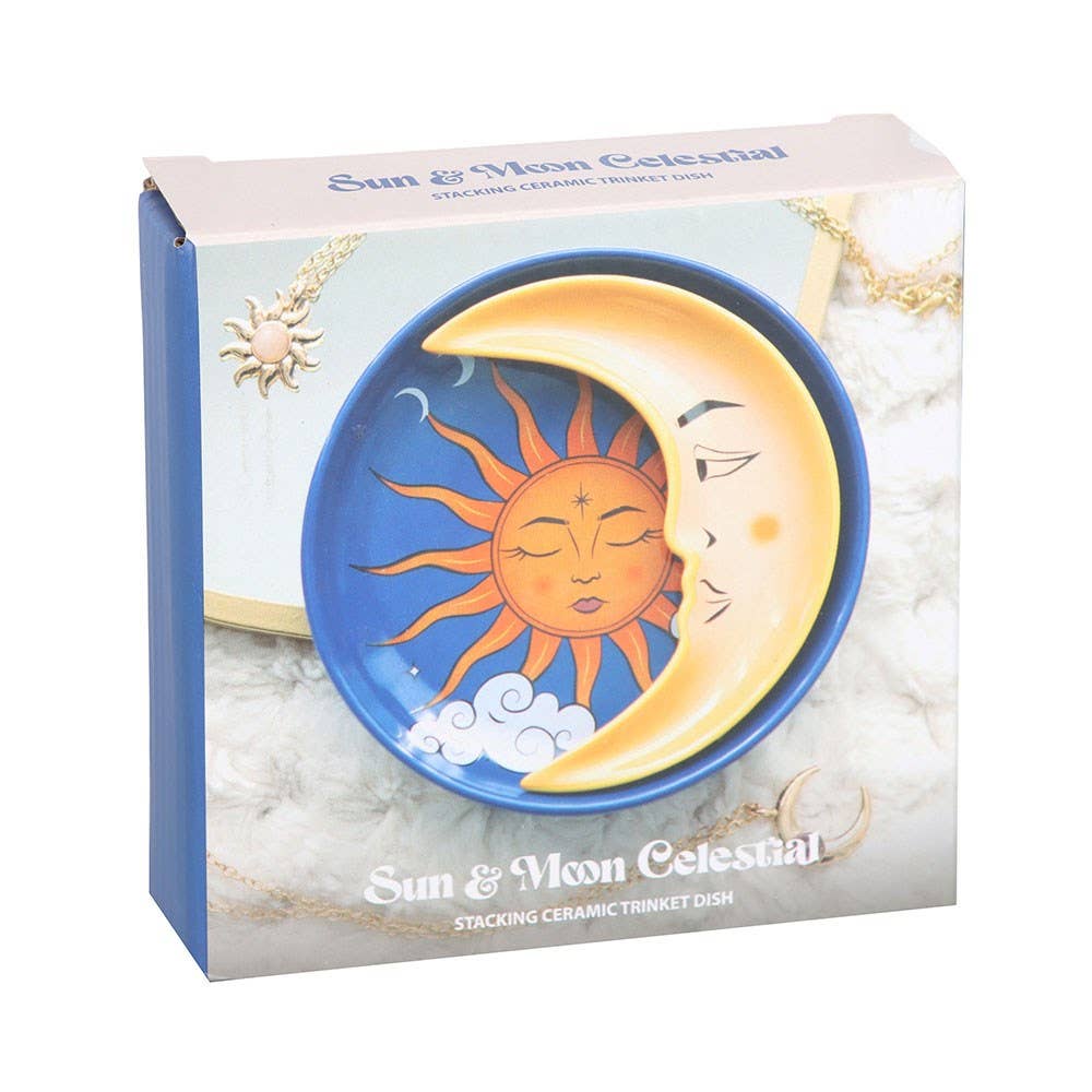 Sun & Moon Trinket Dish - Spiral Circle