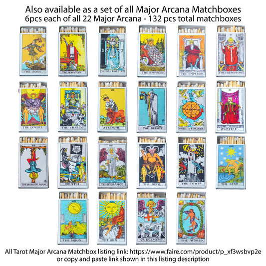 Tarot Matchbox - Justice - Spiral Circle