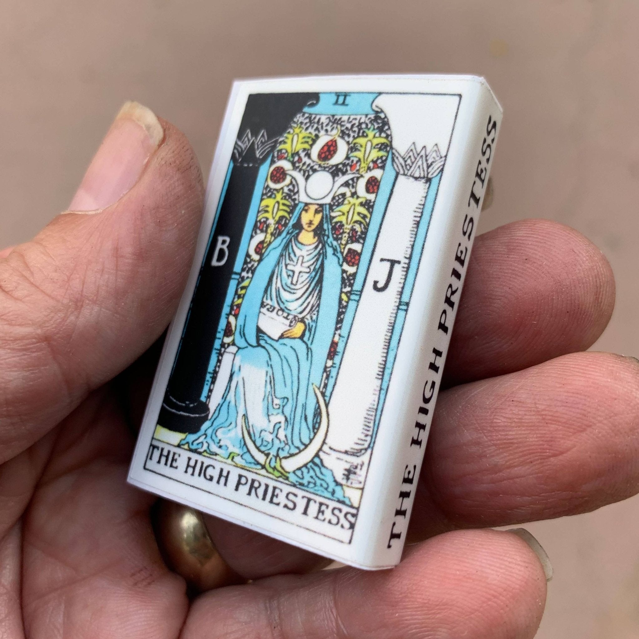 Tarot Matchbox - The High Priestess • Candle Accessories - Spiral Circle