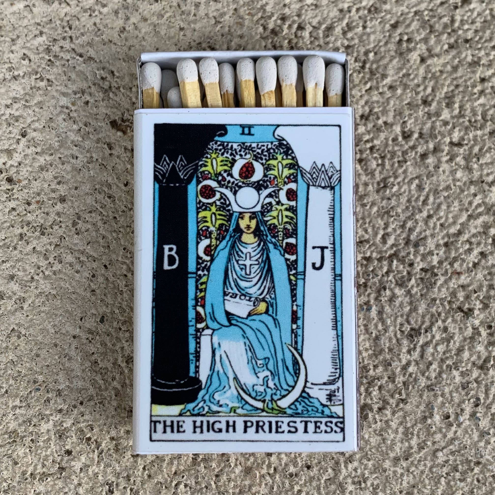 Tarot Matchbox - The High Priestess • Candle Accessories - Spiral Circle
