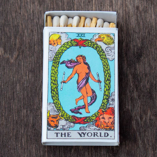 Tarot Matchbox - The World - Spiral Circle