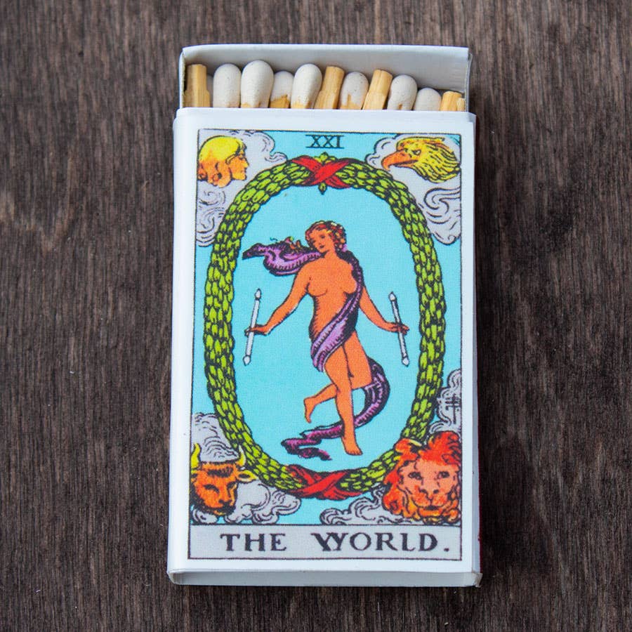 Tarot Matchbox - The World - Spiral Circle