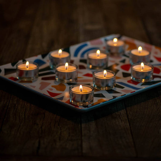 Tea Light Candles | Unscented - Spiral Circle