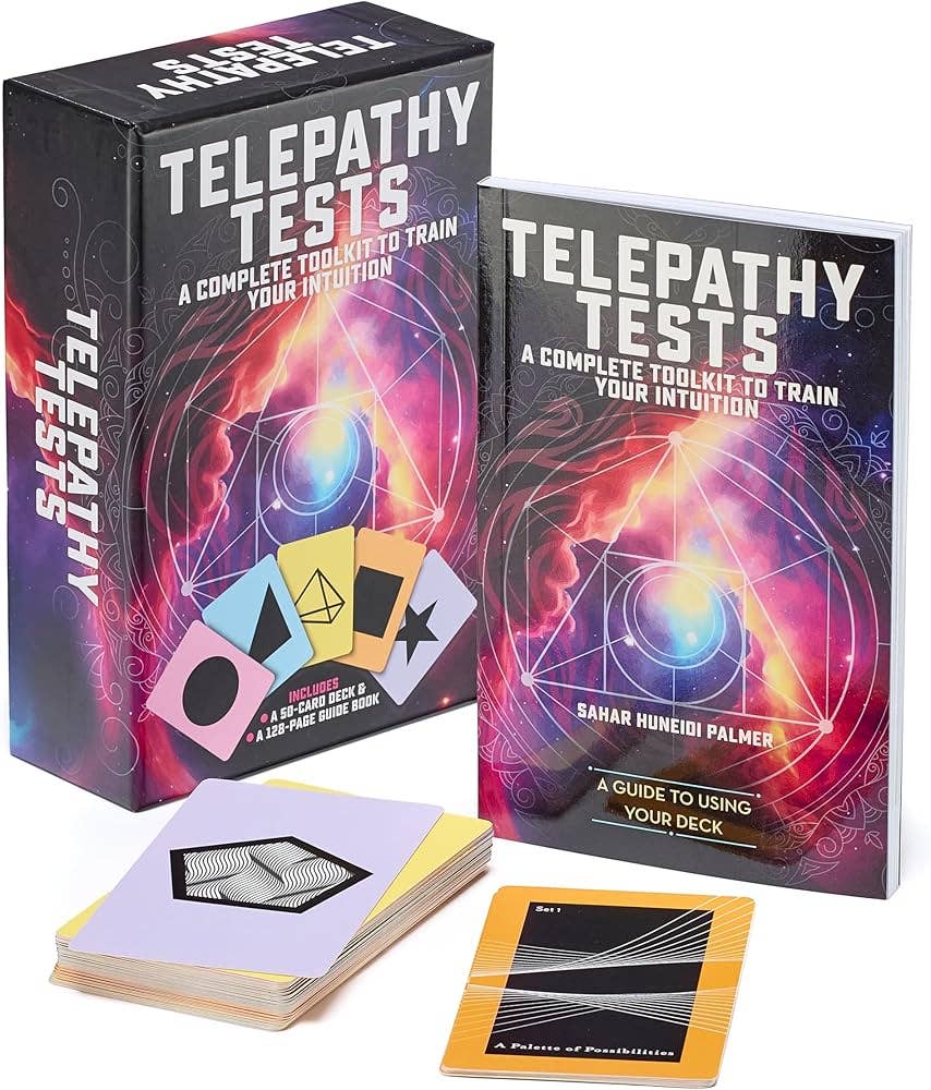 Telepathy Tests Book & Card Deck - Spiral Circle