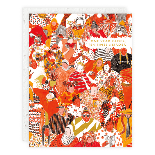 Ten Times Weirder - Birthday Card - Spiral Circle