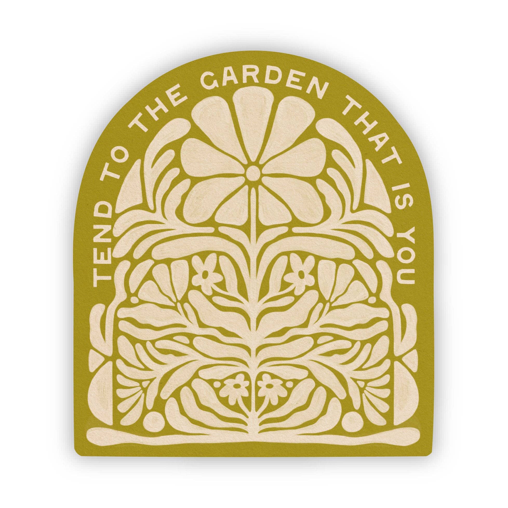Tend To The Garden That Is You | Sticker - Spiral Circle