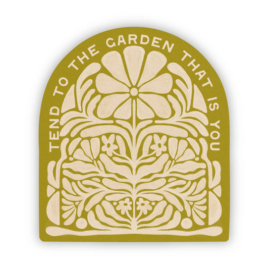Tend To The Garden That Is You | Sticker - Spiral Circle