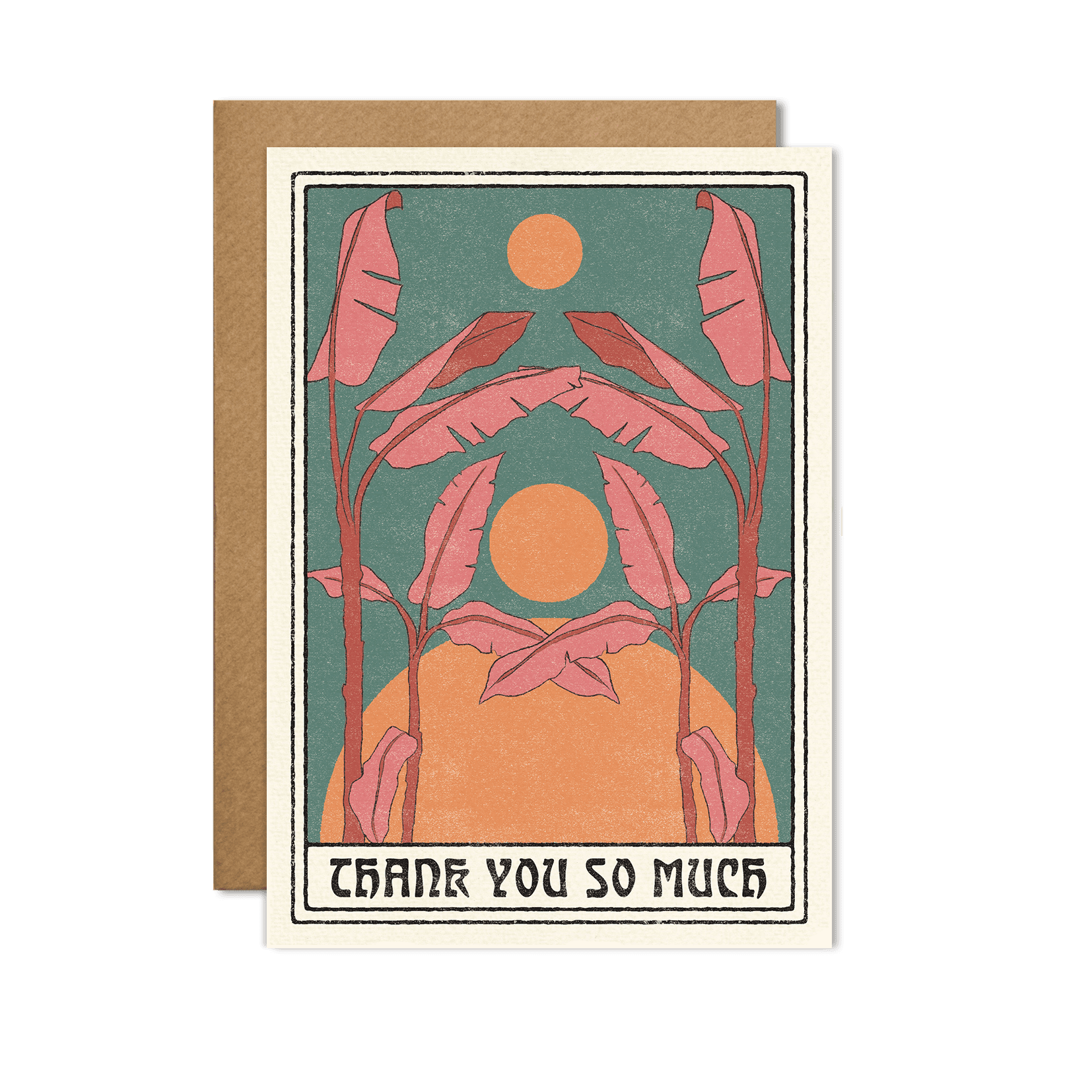 Thank You So Much Card - Spiral Circle