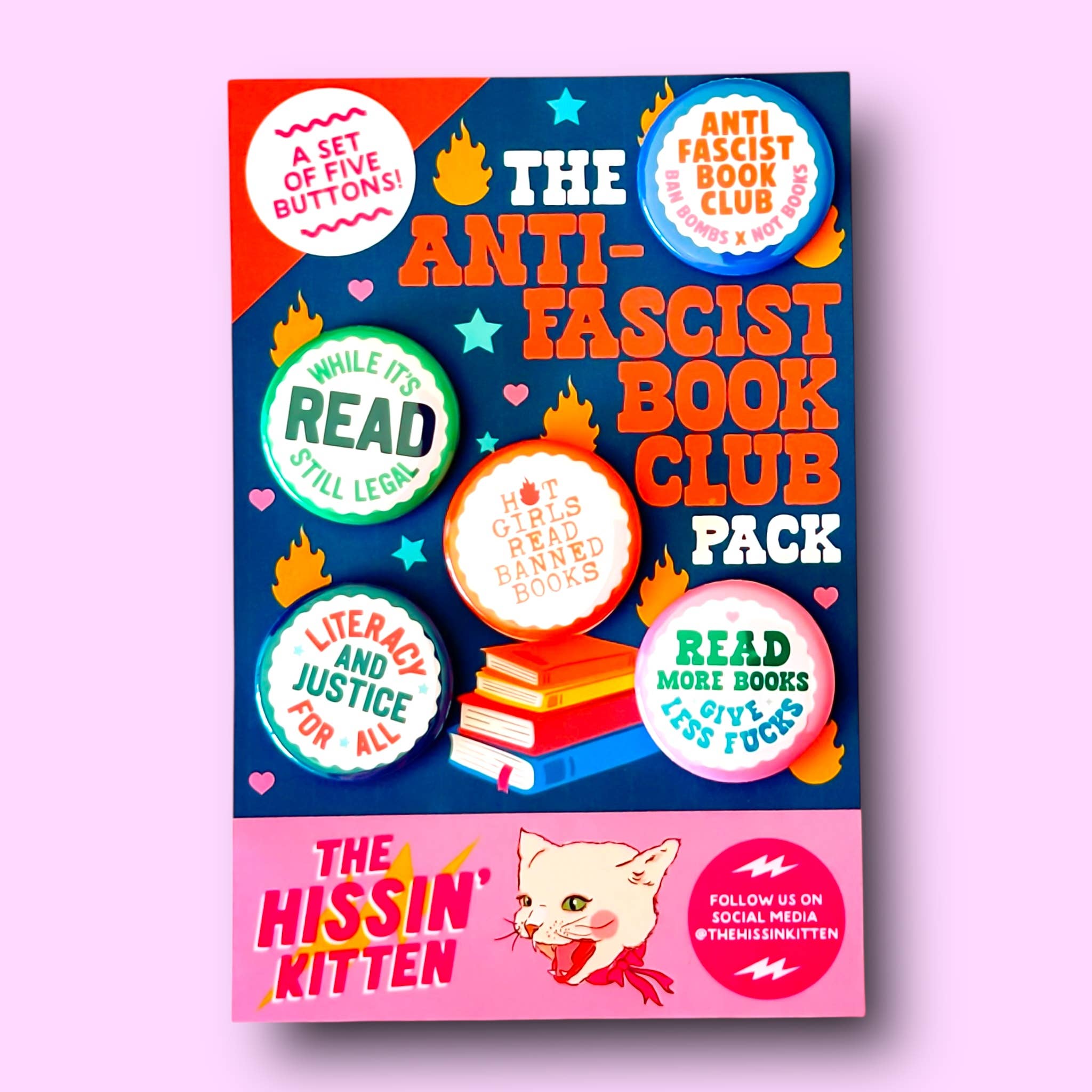 The Anti - Fascist Book Club Pack | Magnets - Spiral Circle