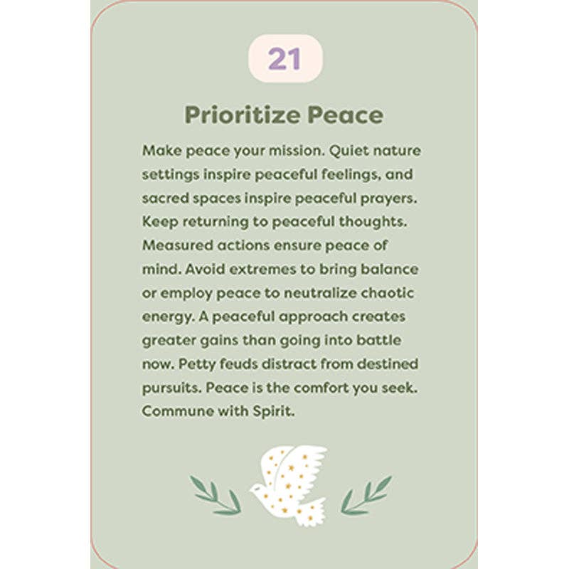 The Comforting Wisdom Oracle - Spiral Circle