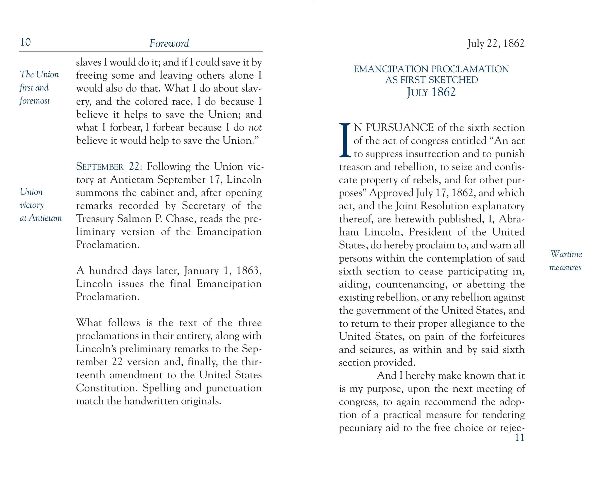 The Emancipation Proclamation - Spiral Circle