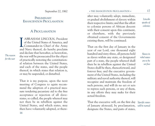 The Emancipation Proclamation - Spiral Circle