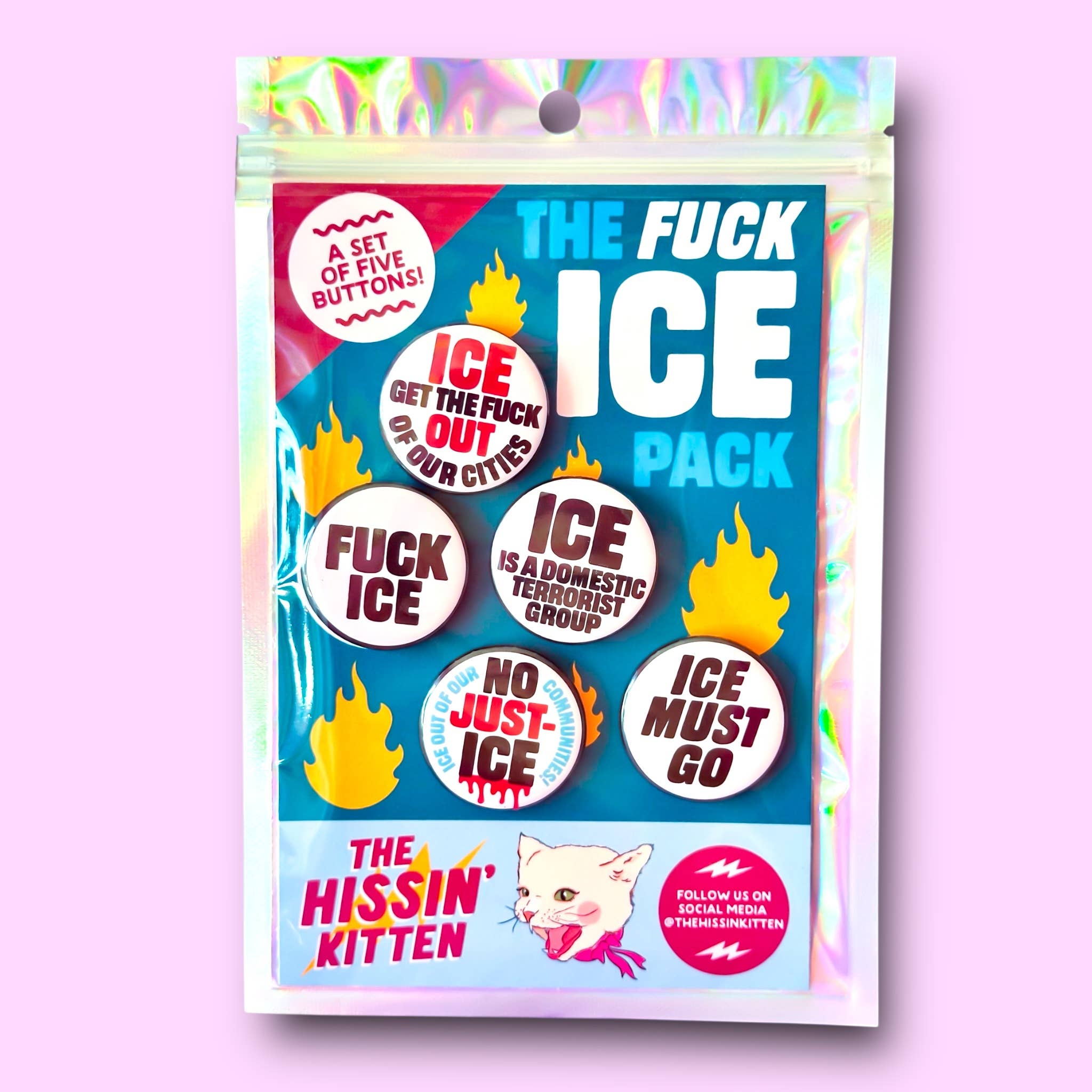 The FUCK ICE Pack | Magnets - Spiral Circle