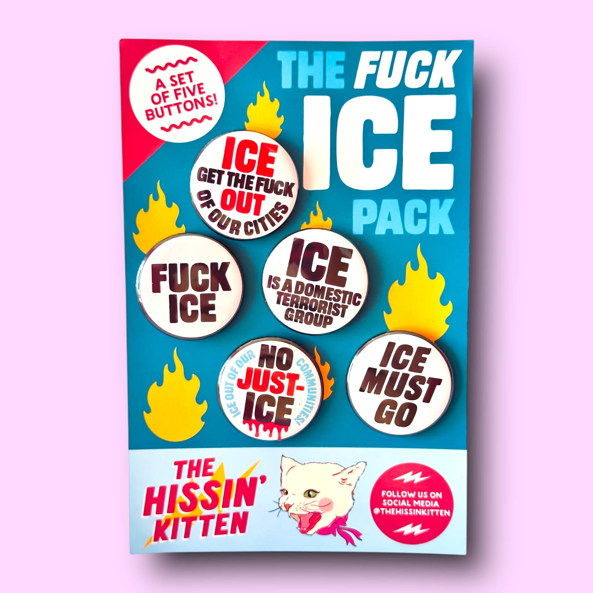 The FUCK ICE Pack | Magnets - Spiral Circle