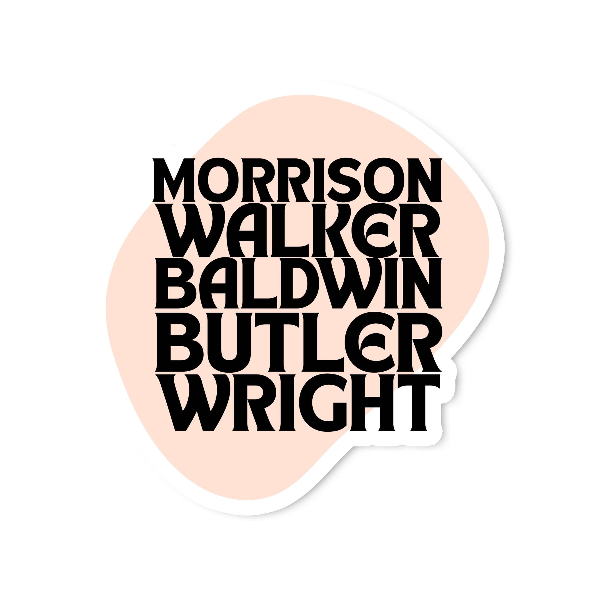 The Literary Greats Vinyl Sticker - Spiral Circle