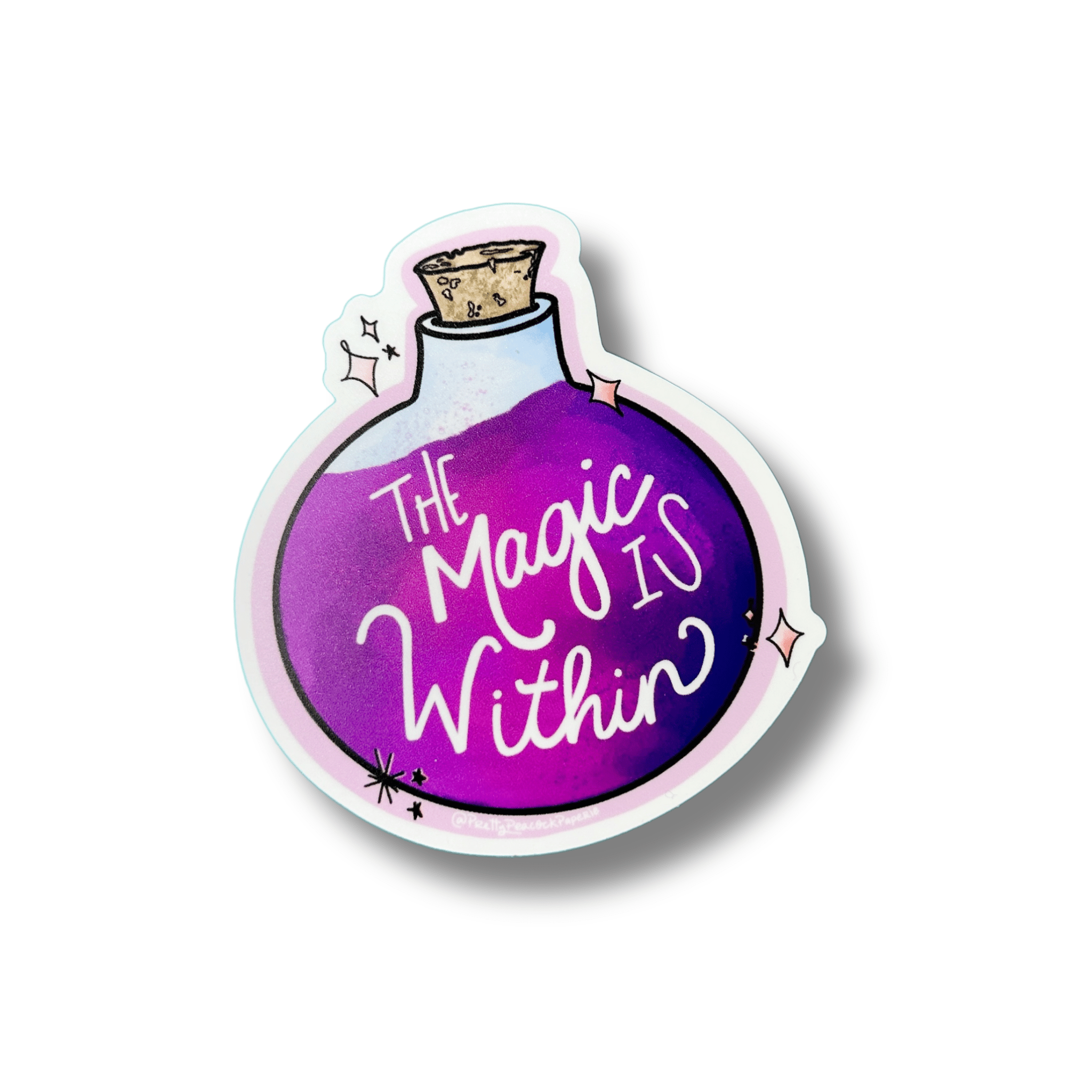 The Magic is Within Sticker - Spiral Circle