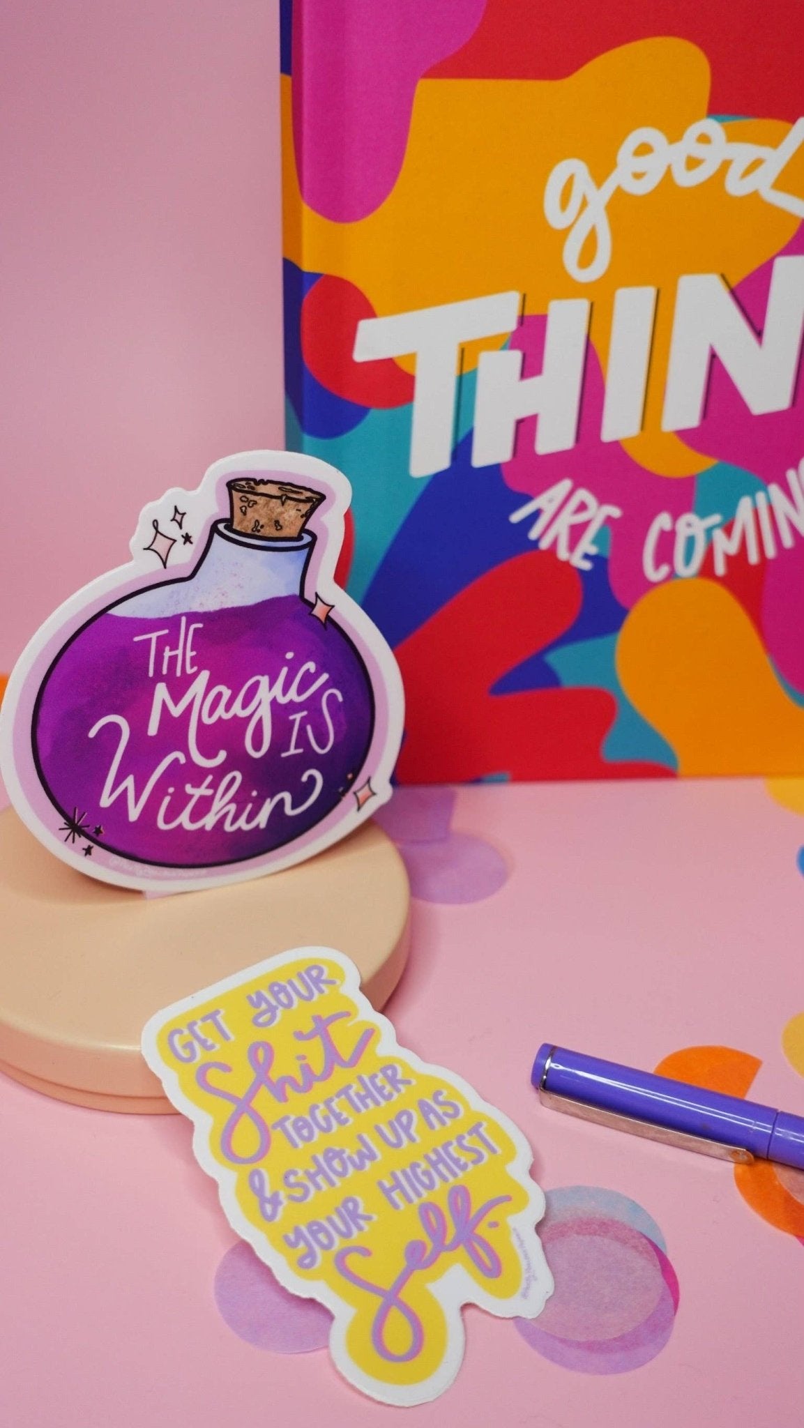 The Magic is Within Sticker - Spiral Circle